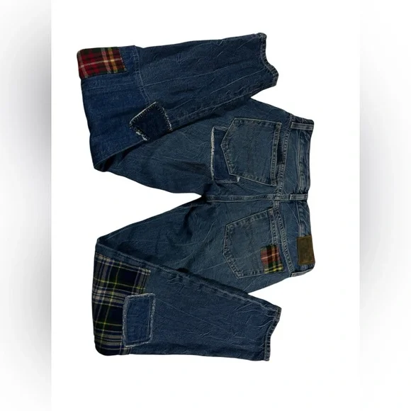 Polo Ralph Lauren Astor Slim Boyfriend Patchwork Distressed Denim Jeans 14 - Picture 3 of 16